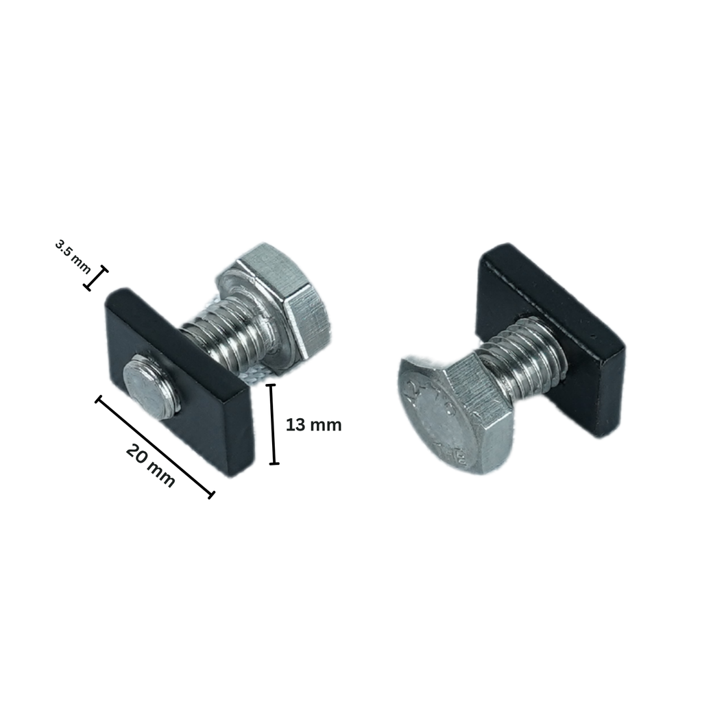 Baut M8x15 & Mur Kotak M8 / Slider Nut